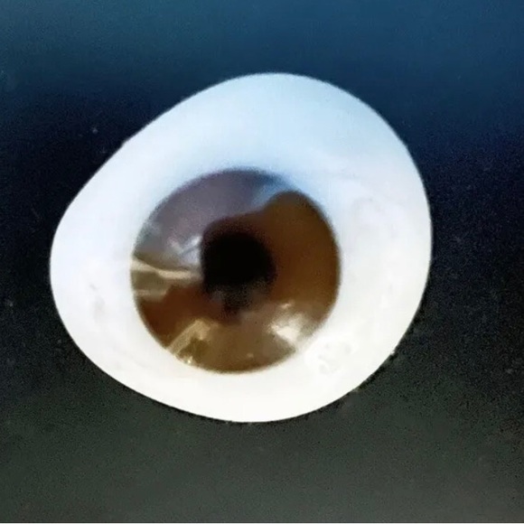 Real Medical Prosthetic Human Glass Eye, Brown, circa 1880 - Picture 2 of 6
